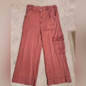 Pilcro Terracotta Cargo Pants